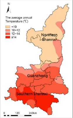 陝西的平均氣溫是多少？